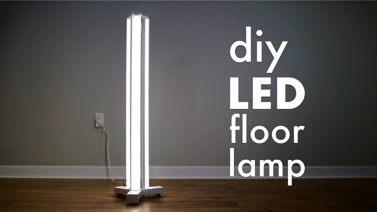 How To Make A DIY Smart LED Floor Lamp // Limited Tools Build