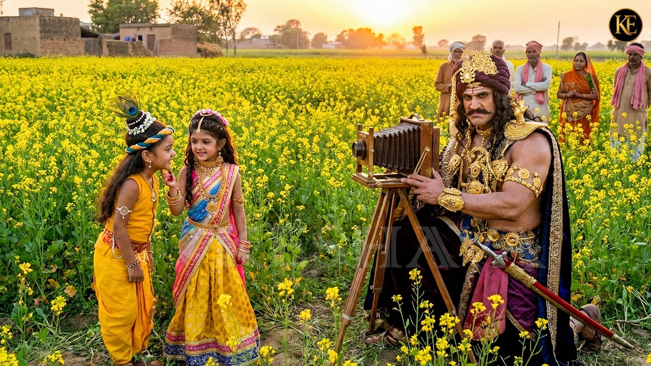 सरसों के खेत में बाल कान्हा-राधा की तस्वीर खींचता कंस, मुस्कान के पीछे छुपी खतरनाक साजिश ||  YMKN ||