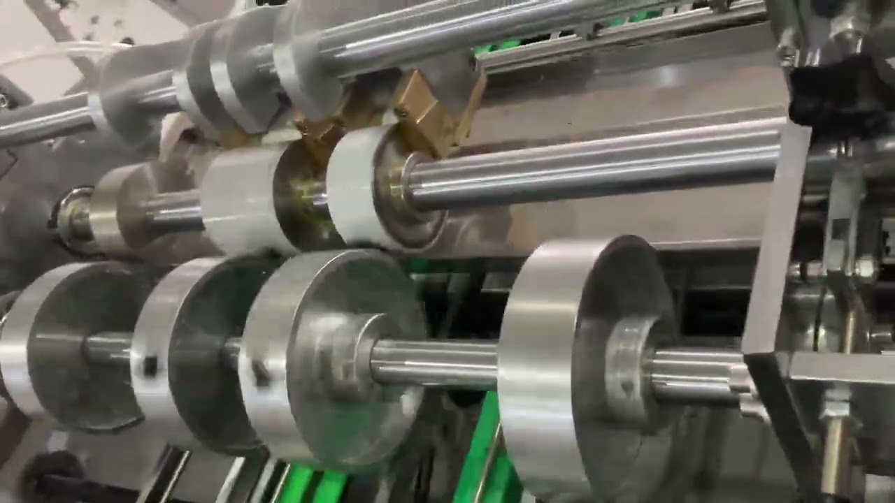 paper lunch box forming machine work on glue system #machine #box #paper