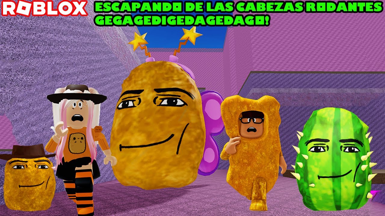 Escapando De Las Cabezas Rodantes Del Nugget Gegageda! Super Divertido Y Kawaii! 😃