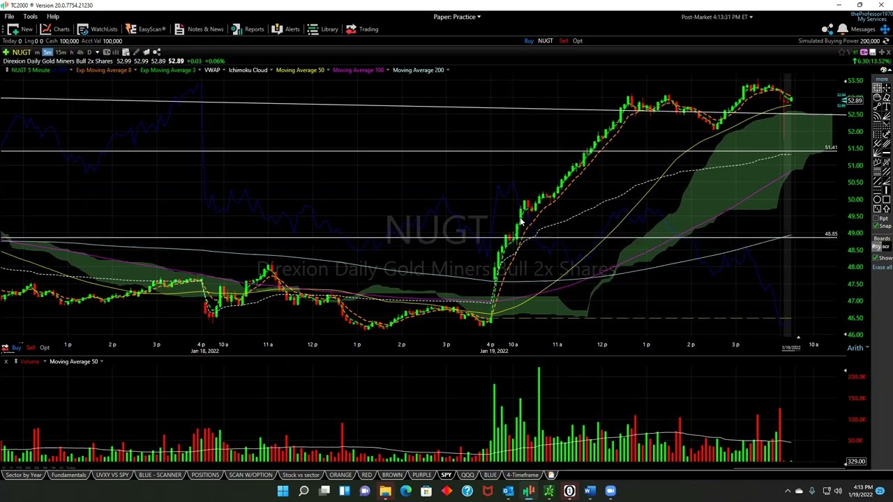 Review of NUGT trade  -  Professor1970