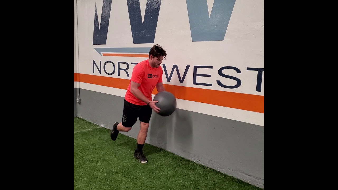 Single Leg Medball Throw and Stick