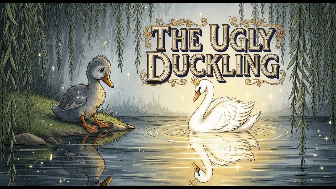 The Ugly Duckling | Learn English Through Story | Vintage Fairy Tale (Level A1-A2)