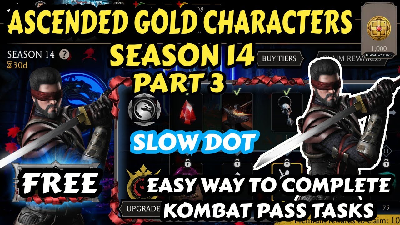 How To Earn | Kombat Pass S14 Part 3 | New Task Complete Easy Way | Mk Mobile