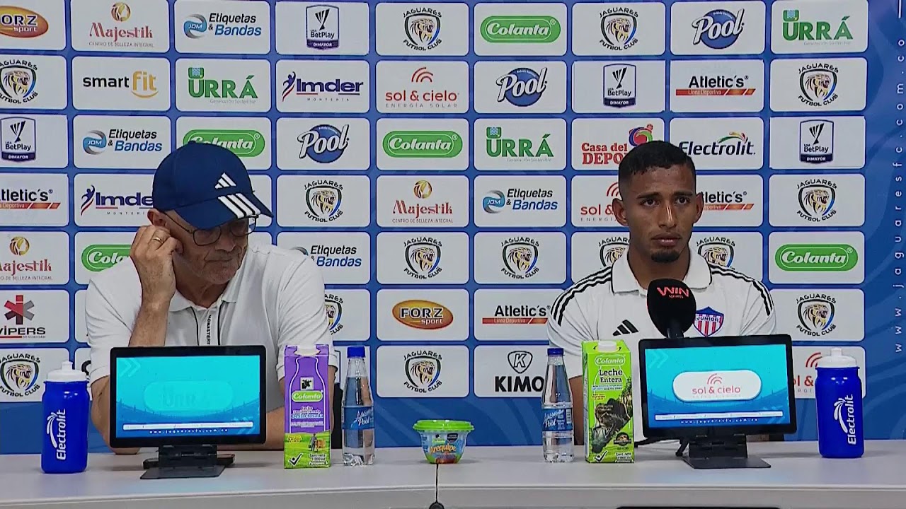 Rueda de prensa de Junior tras su partido con Jaguares