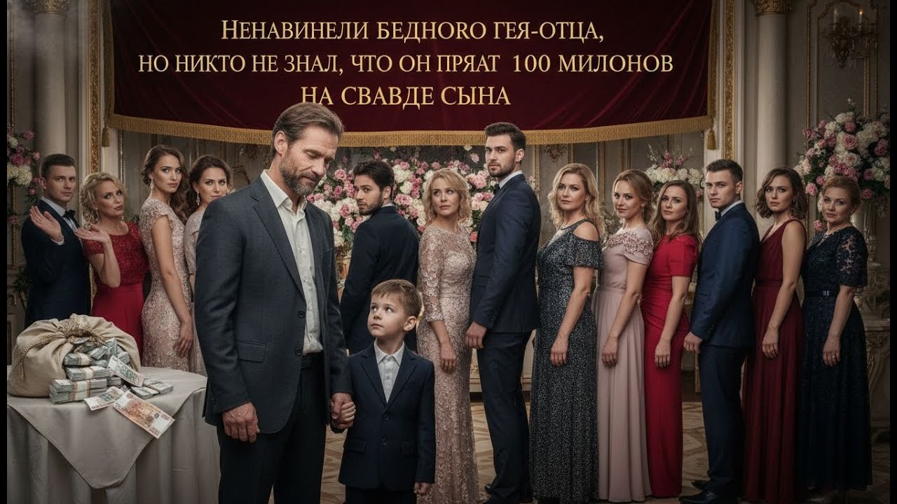 ОНИ ПРЕЗИРАЛИ БЕДНОГО ГЕЯ-ОТЦА — НО НИКТО НЕ ЗНАЛ, ЧТО ОН ПРЯТАЛ 100 МИЛЛИОНОВ НА СВАДЬБЕ СЫНА