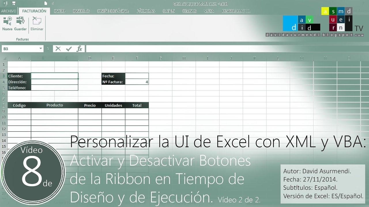 Activar y Desactivar Botones de la Ribbon en Tiempo de Diseño y de Ejecución con XML y VBA. 2 de 2.