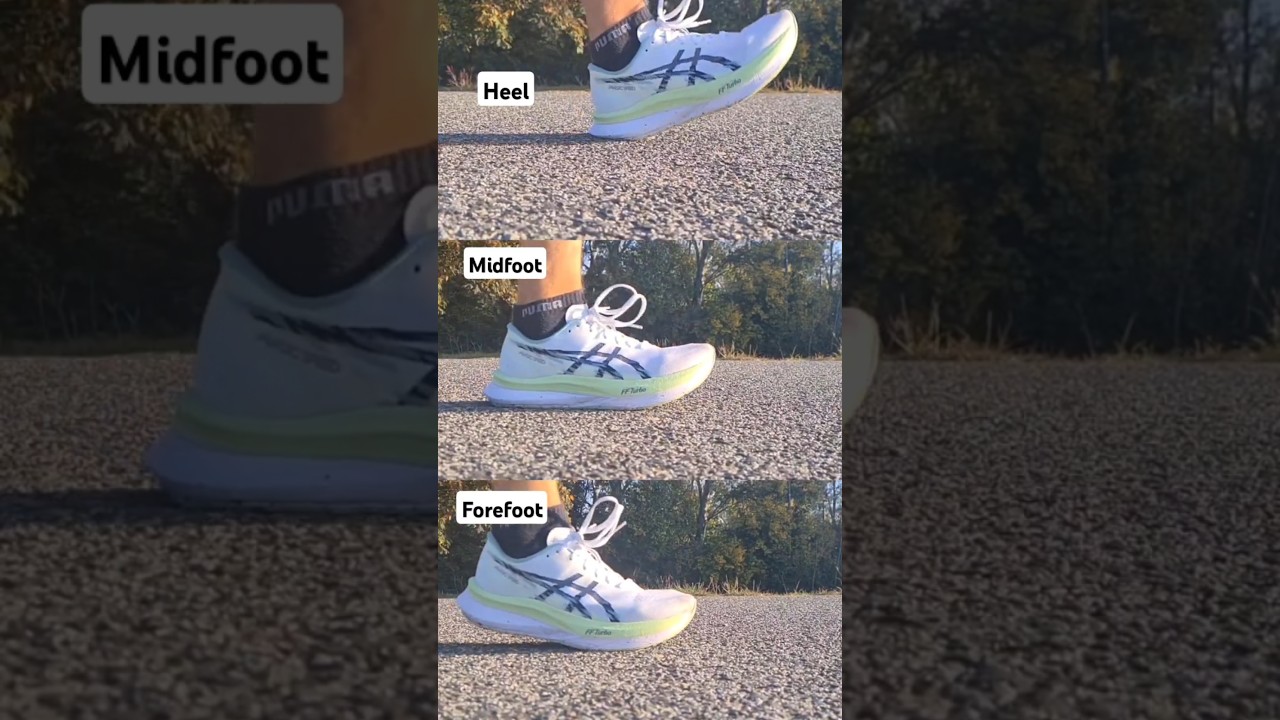 ASICS Magic speed 4 footstrike comparison, which type are you? 👟  #running #jogging #runningshoes