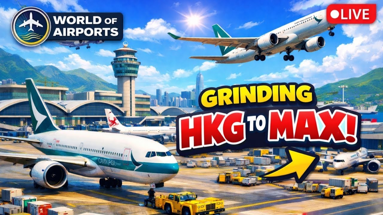 Insane HKG Grind 🔥 LIVE | Handling IAD player Contract | World of Airports | AIR BHAARATH