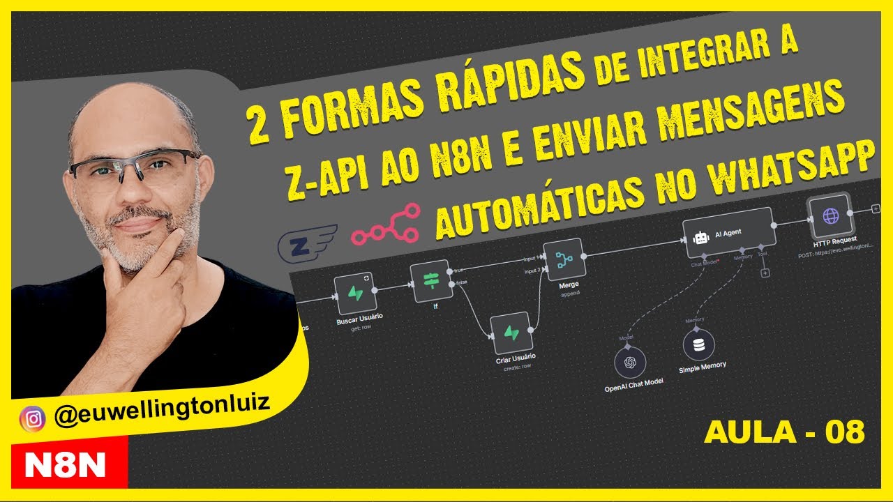2 Formas Rápidas de Integrar Z-API ao N8N e Enviar Mensagens Automáticas no WhatsApp [Sem Erros]