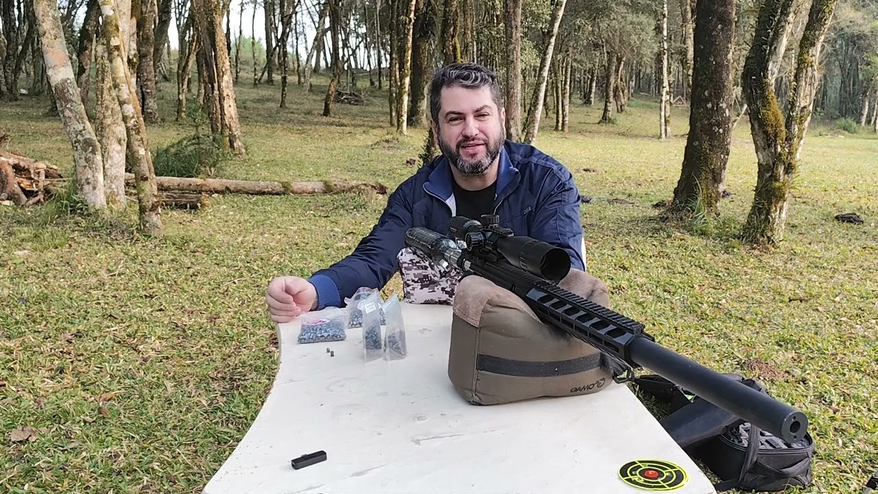 Chumbos de Abate | Liga dura na PCP Tiger da CO2Brasil |  Testes à 52 metros