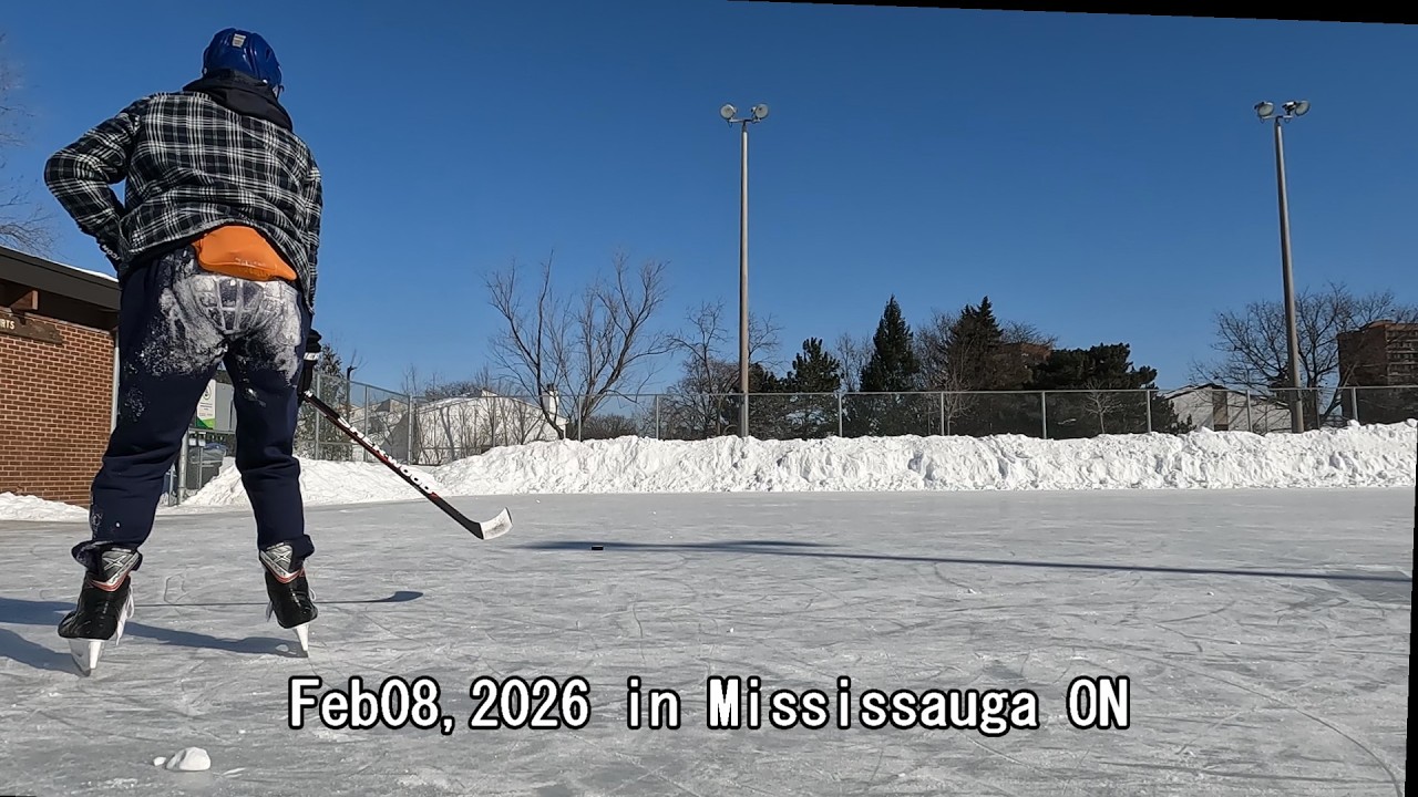 (7)おっさんアイスホッケー in カナダ -20℃、初心者アイスホッケー、52歳からのスケート、Beginner Ice Hockey at the age of 53, Stick & Puck,