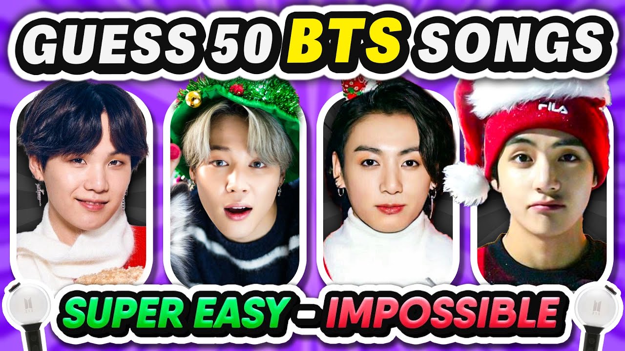 GUESS 50 BTS SONGS: Are You a Real ARMY? 💜🖤 | Kpop Quiz 2025