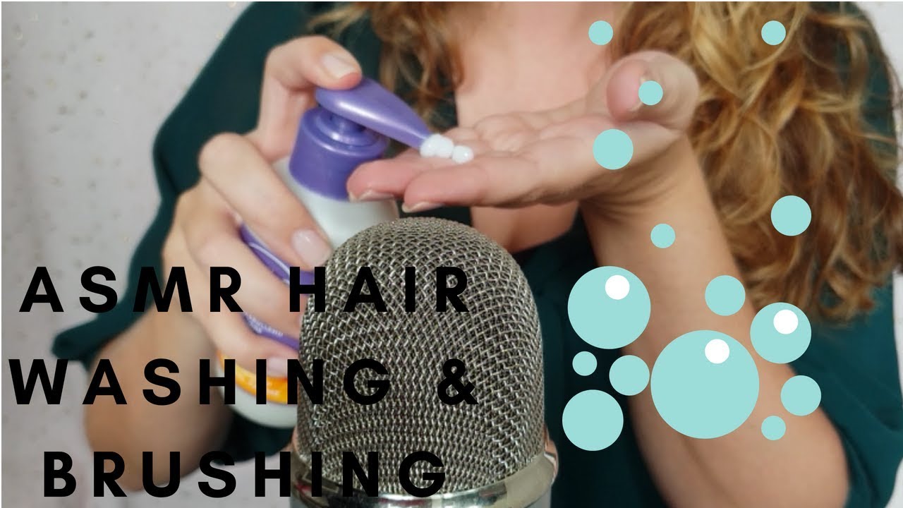 ASMR 🖤 Intense washing and brushing your hair | SOAP SOUNDS