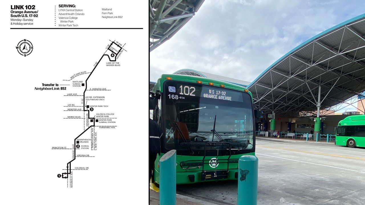 168-414 on Link 102 to Lynx Central Station 