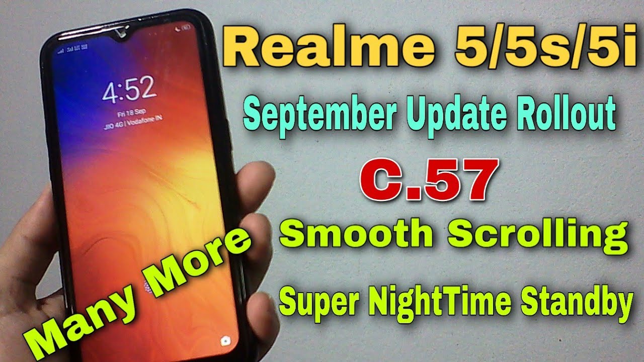 Realme 5/5s/5i September 2020 Update | Realme 5/5s/5i C.57 Update | Smooth Scrolling & More |