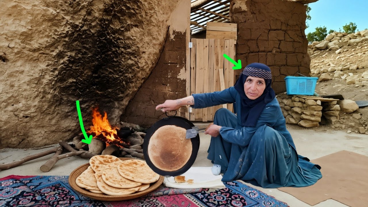 🥖 Grandma&rsquo;s Traditional Life in the Mountains | Baking Delicious Homemade Bread 🏡