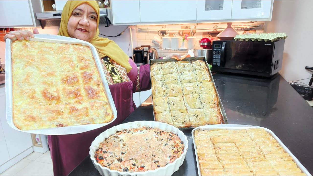 وليمة صوانى من حتة لحمة مفرومة وشوية جوزهند عملت احلى وصفة ريسيبى