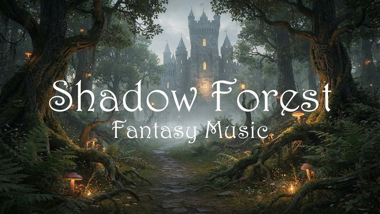 Shadow Forest Music | Dark Fantasy Ambience | Mystical Woodland Relaxing Atmosphere
