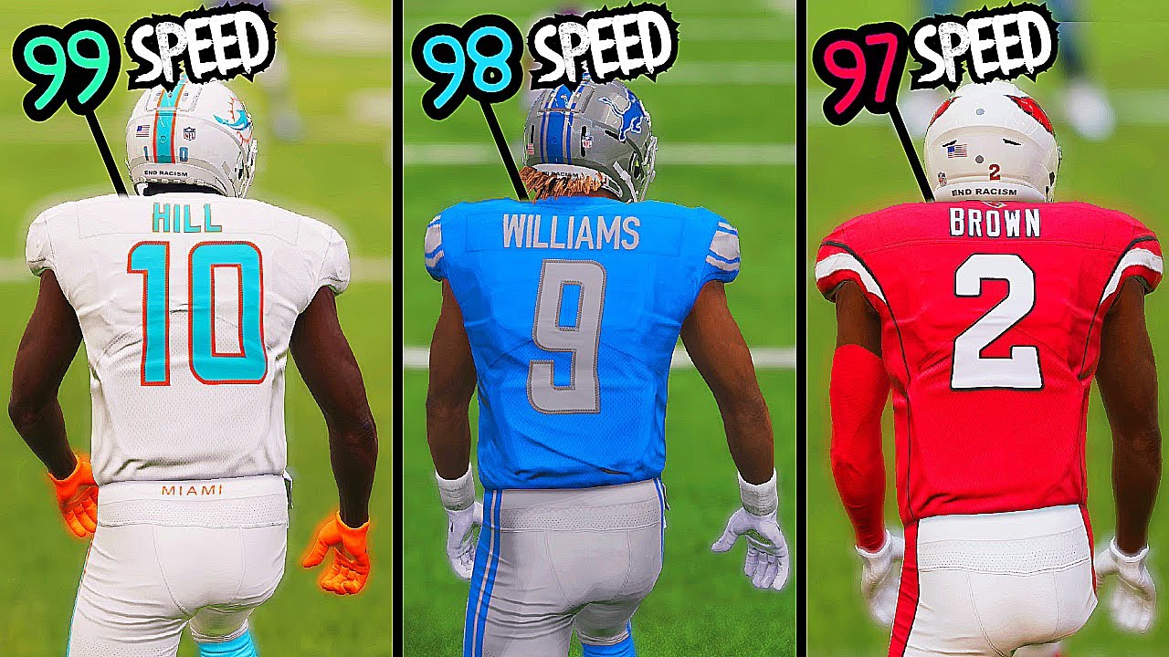 50 Yard TD With The 10 FASTEST Wide Receivers In Madden 23