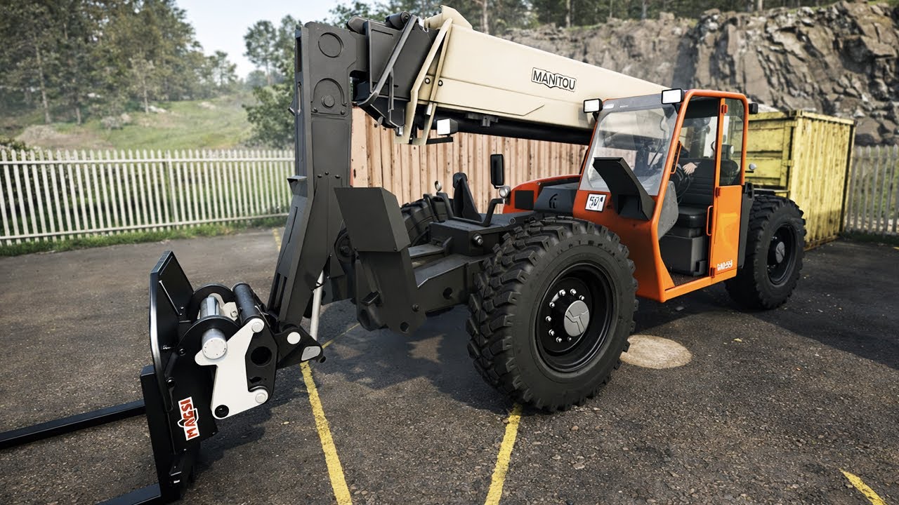 JLG G12 55A - FS25 Mods | Telehandler with Crab Steering and Custom Lights