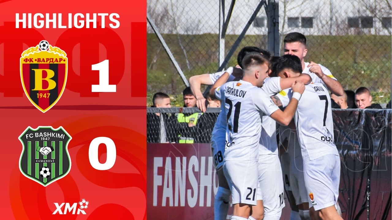 FK VARDAR 1-0 KF BASHKIMI - HIGHLIGHTS & RED CARD INCIDENT