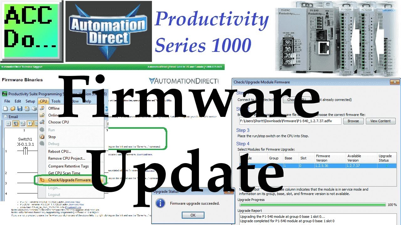 Productivity 1000 Series PLC Firmware Update
