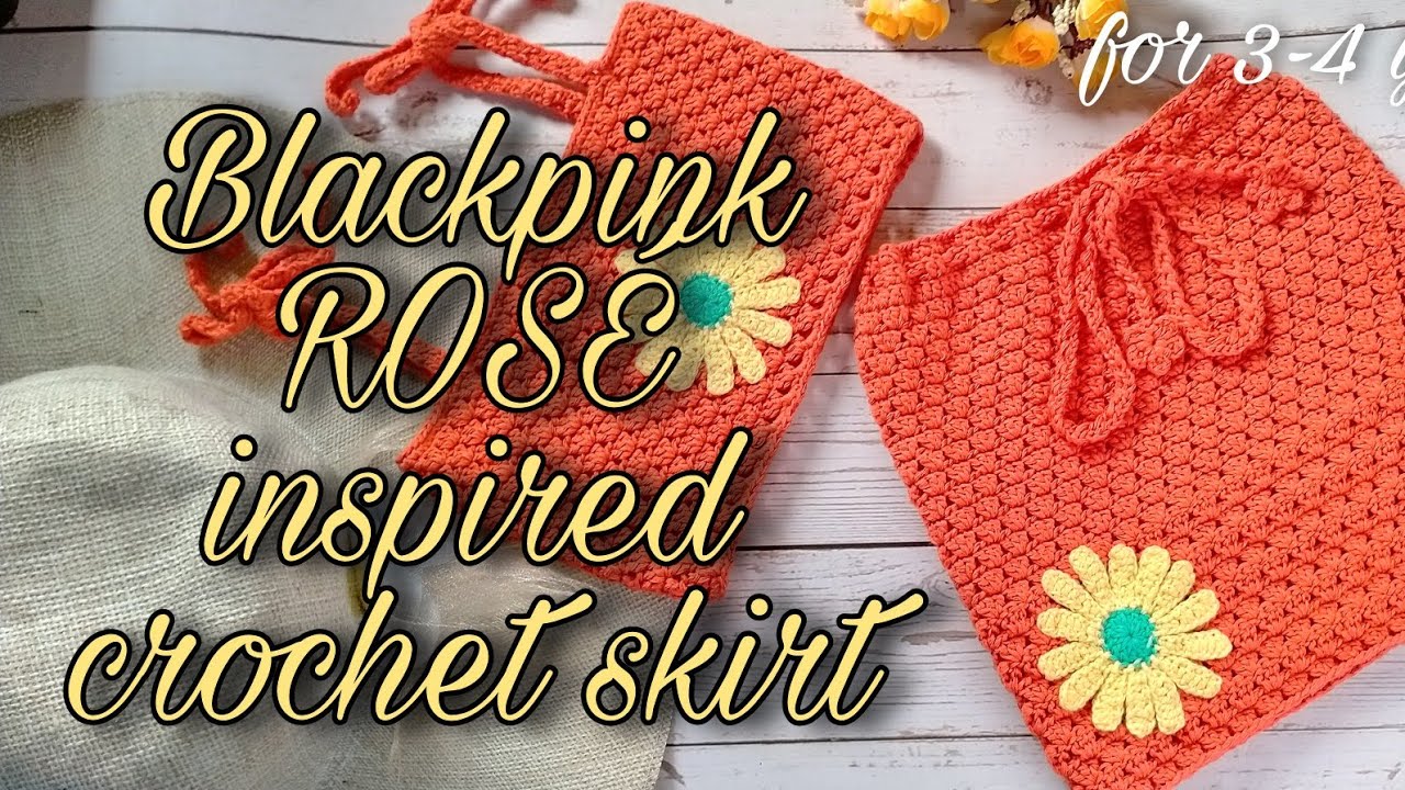 Blackpink rosé inspired crochet SKIRT for baby girl