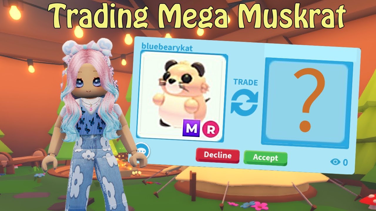 Trading new MEGA MUSKRAT in Adopt Me!