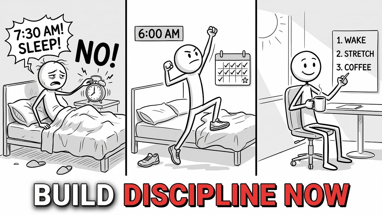 The PERFECT Morning Routine That Builds Discipline ☀️🔥 (No Motivation Needed)