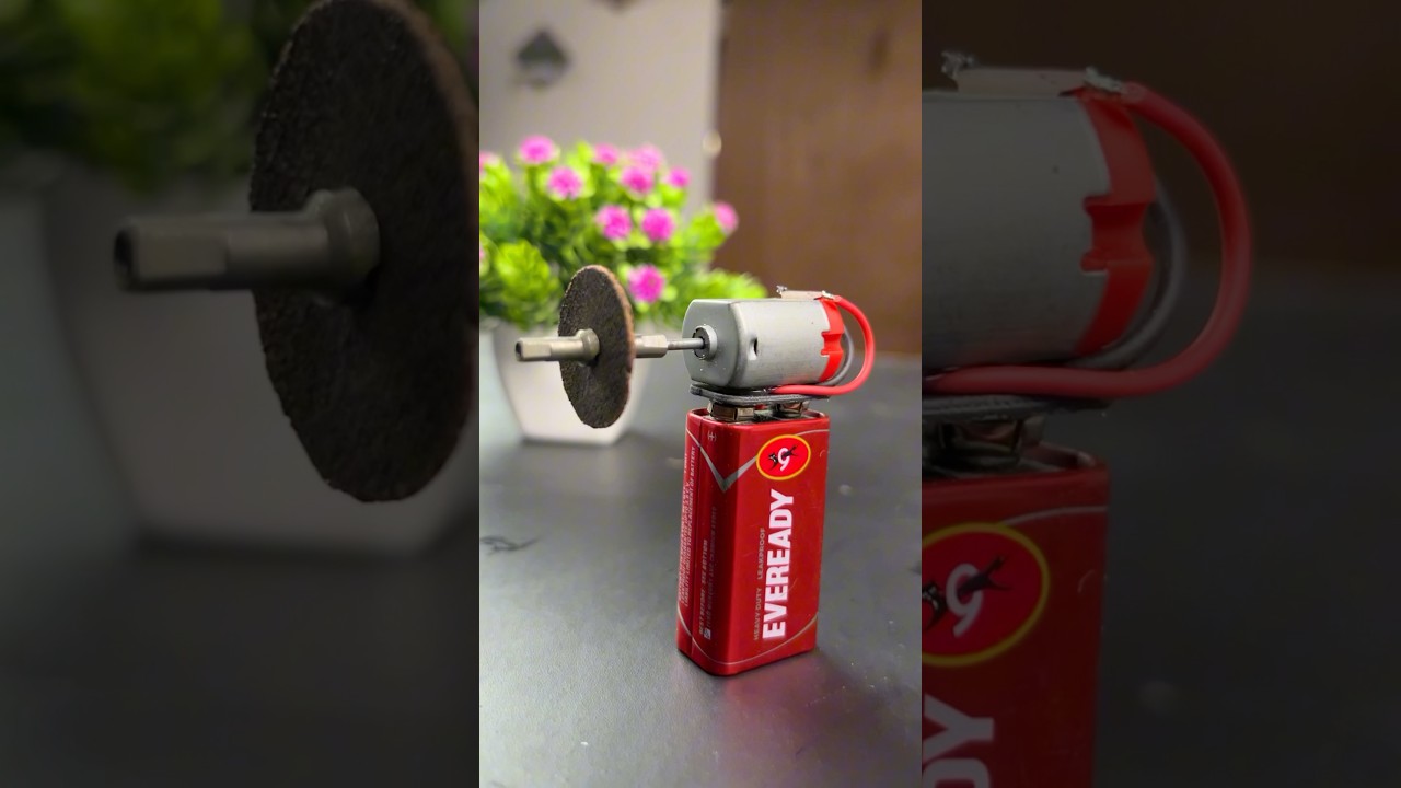 DIY Motor Project | Making Mini Grinder #shorts #dcmotor #grinder