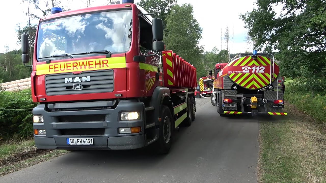 Waldbrand 35 Hektar - 500 Einsatzkräfte - Evakuierungen - Großübung in Windeck am 25.06.22 + O-Töne