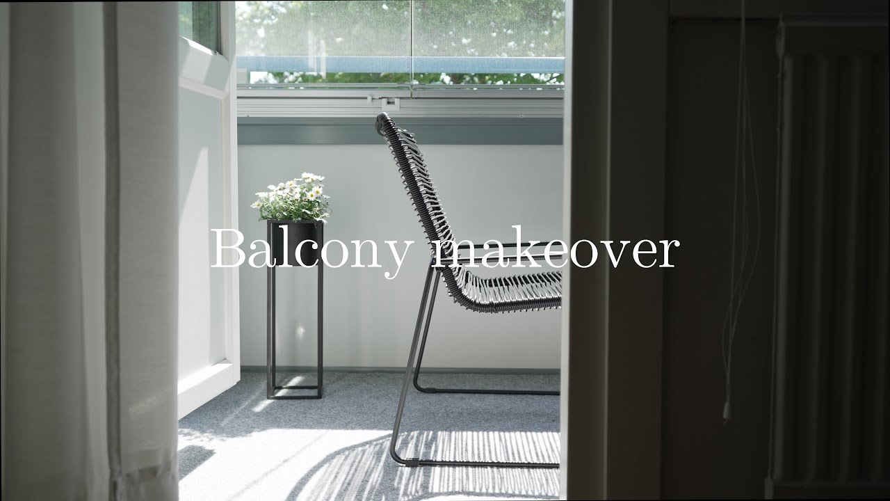 Balcony Makeover | Turning My Small Balcony Into A Summer Living Room | Scandinavian Minimalist