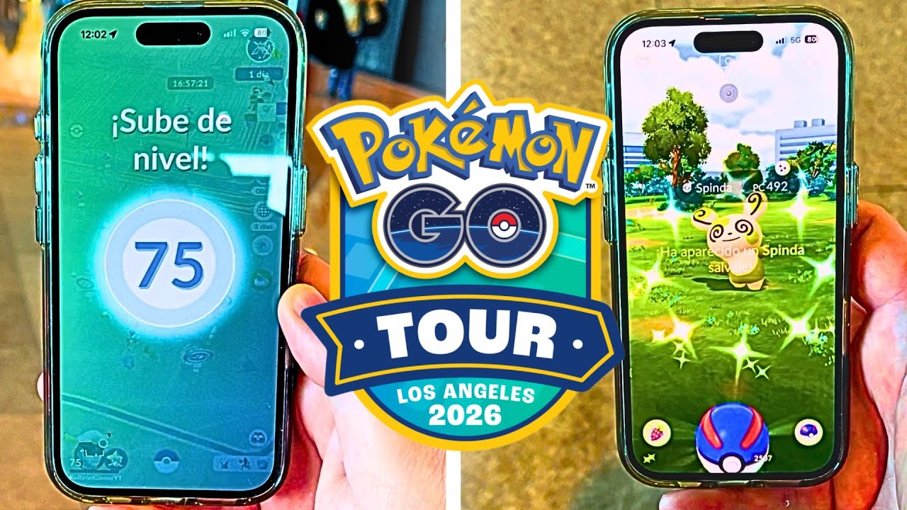 De Barcelona a Los Ángeles ✈️ ¡Spinda Shiny y NIVEL 75 a por el Pokémon GO Tour!