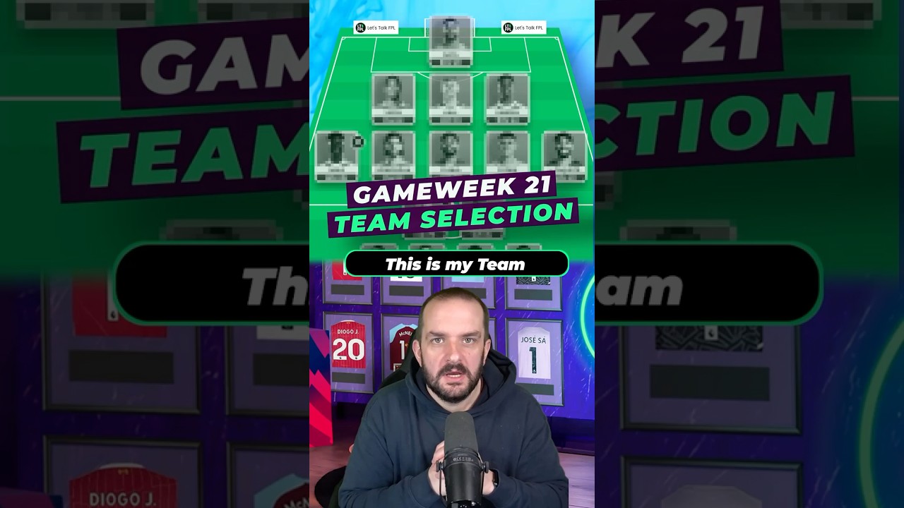 MY FPL TEAM SELECTION FOR GAMEWEEK 21 #fantasypremierleague #fpltips #fyp