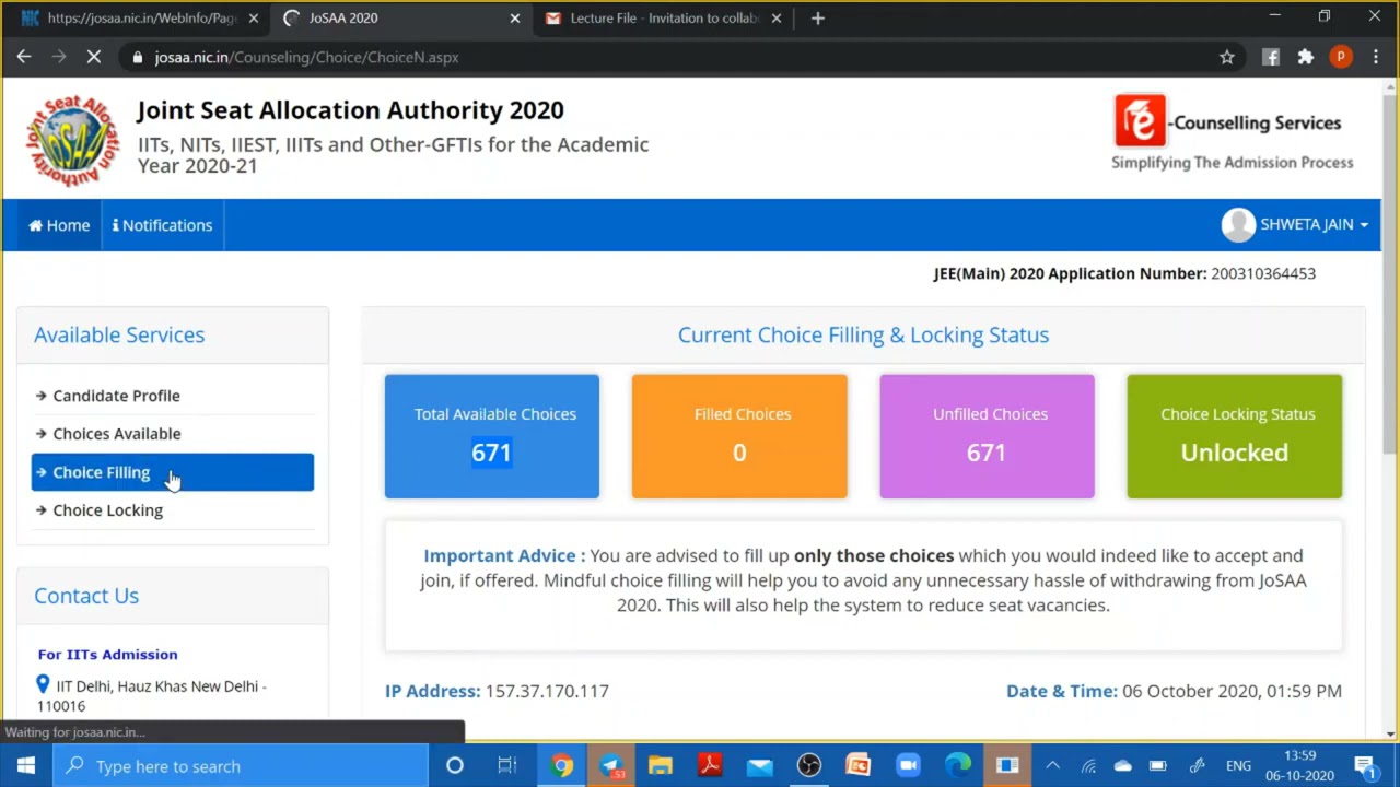 How to Register and Fill Choices in JOSAA 2021 | JEE Math Rankers | Prashant Jain