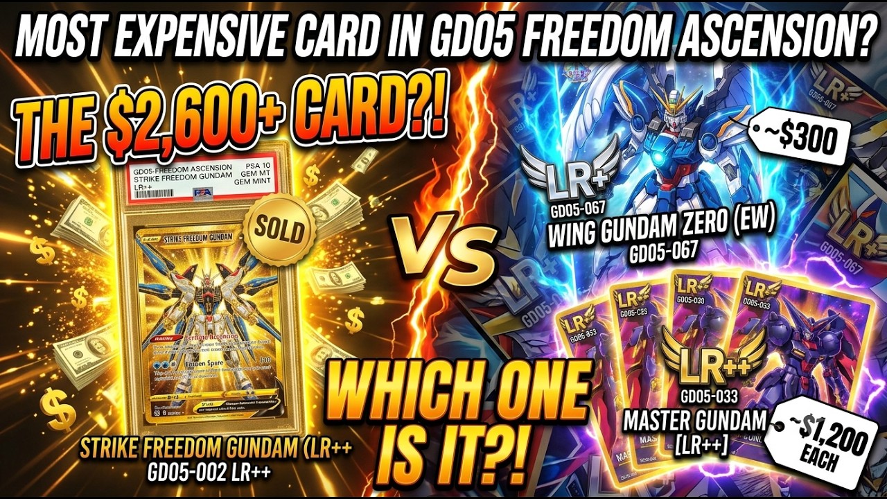 POV: The Most Expensive Gundam TCG Card in GD05?! Freedom Ascension