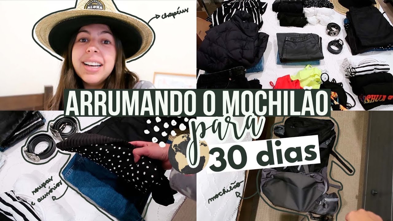 #0 30 DIAS PELOS 🇺🇸: Arrume comigo: mochilão para 30 dias de viagem | Mariany Viaja