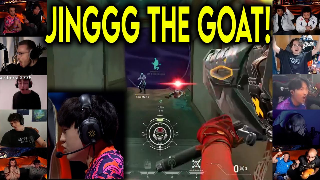 Valorant Streamers Reacts To PRX Jinggg HIT THE CRAZIEST 1v3 CLUTCH Against DRX In VCT Champions