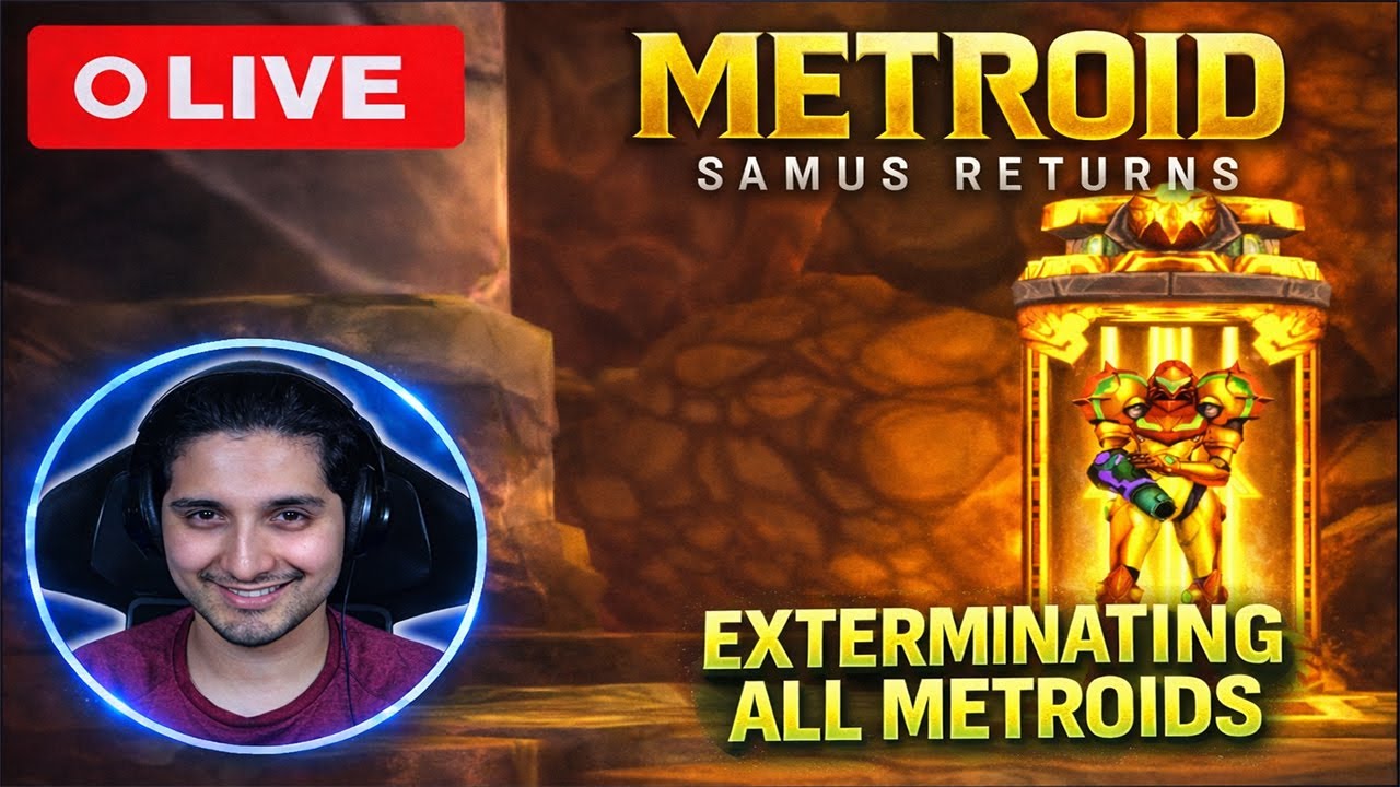 Exterminating All Metroids | Metroid: Samus Returns (Part 2) LIVE