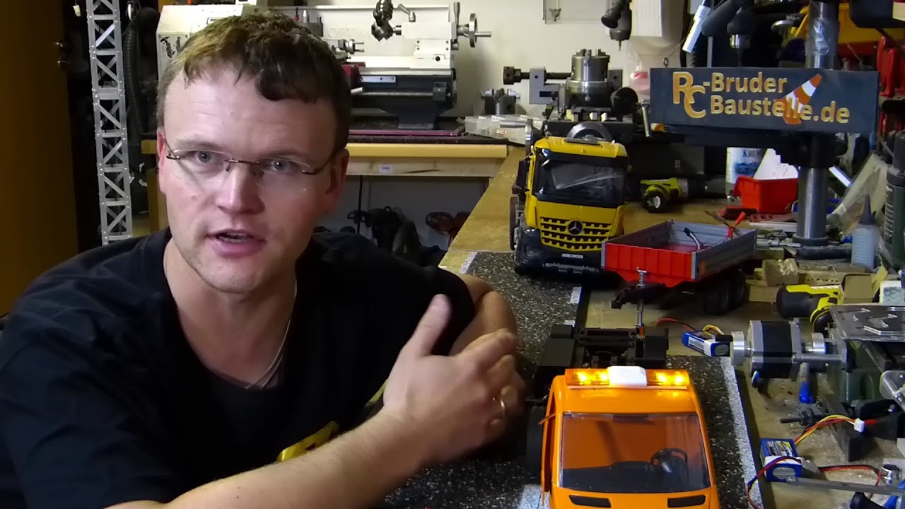 Warnlichtbalken Bruder Sprinter Kommunal RC Umbau Folge 4