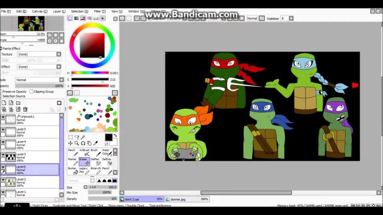 Speed paint TMNT Family