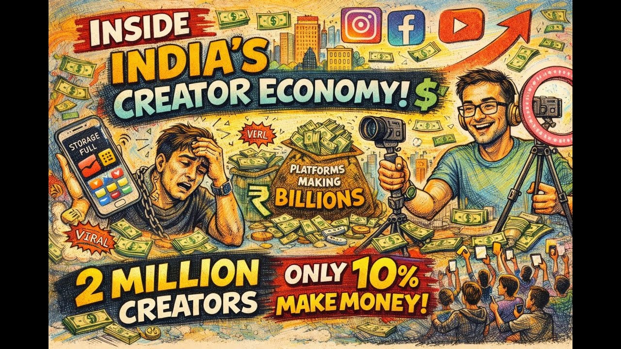 40 million Creators, only 10% Earn | Instagram & YouTube Are Rich — Creators Are Not Shocking Truth