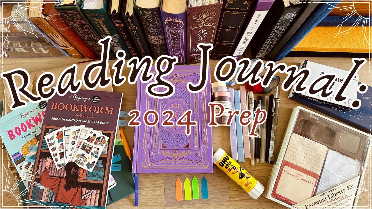 2024 READING JOURNAL PREP - all the things I use to put my bullet journal together