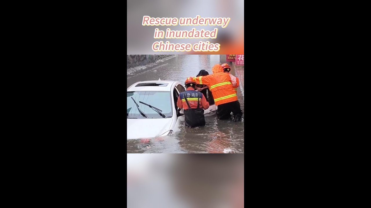 Rescue underway in inundated cities in China's Shanxi