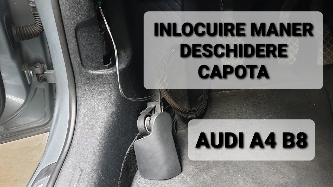 Inlocuire maner interior deschidere capota Audi A4 B8