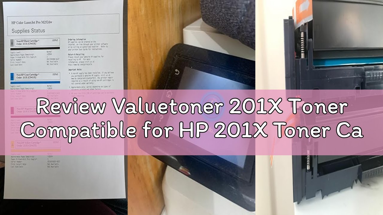 Review Valuetoner 201X Toner Compatible for HP 201X Toner Cartridges 4 Pack High Yield CF400X CF401X
