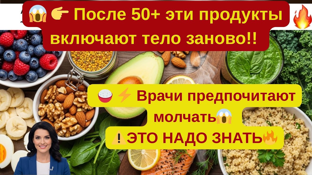 👌🛑 После 50+ Тело «Выключается»? Эти Продукты Запускают Его Заново ⚡ Почему Об Этом Молчат Врачи? 🔥