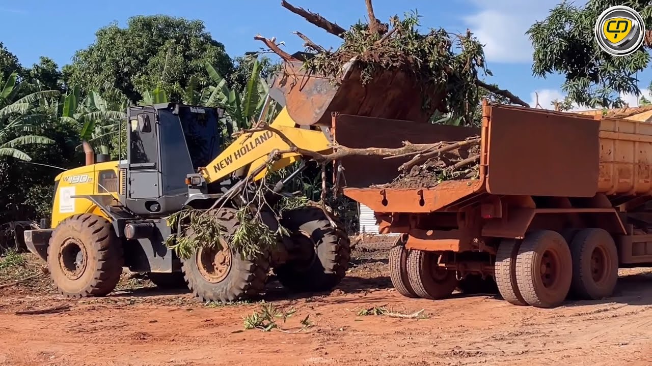 W190B CARREGANDO ENTULHO COM NOVO OPERADOR/Pá Carregadeira/Wheelloader/Carregadeira de rodas.