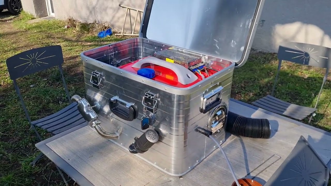 Ecoflow River 2 avec chauffage Vevor 8 kw / Ekoflow River 2 running a Vevor diesel heater... Great !